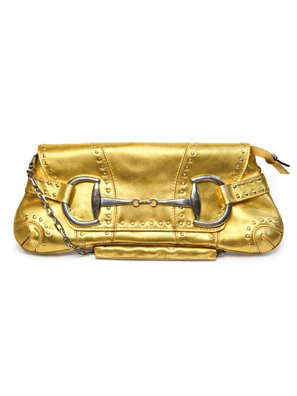 RINA RICH Rare Gold inspired Gucci Horse-bit Bag